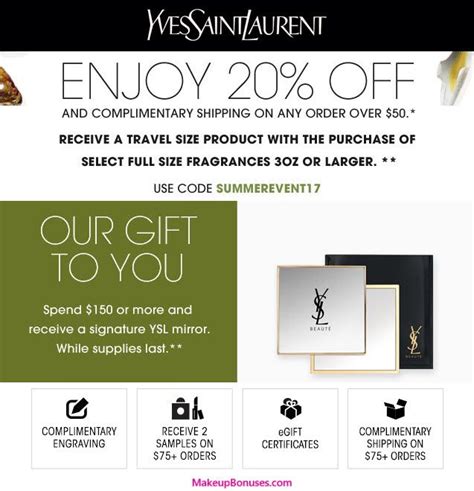 ysl discount code